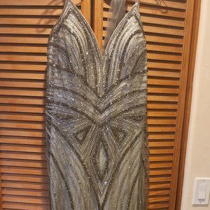 Silver Prom Dress